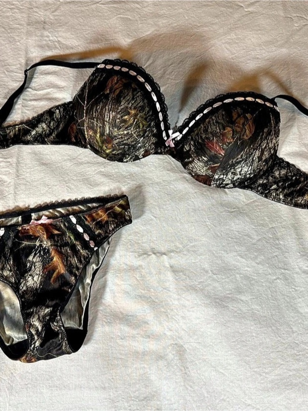 Wilderness Dreams Woodland Camouflage Lingerie Set Medium